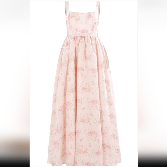 Maison Amory Dresses & Skirts - Maison Amory Take Me Out Dress Gown Floral Pink Maxi Dress Princess Small